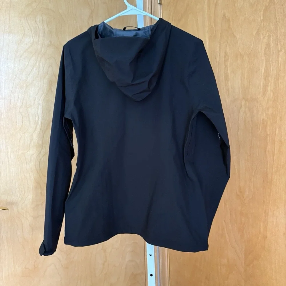 Eddie Bauer WeatherEdge Plus Soft Shell Rain Jacket Womens Small Black Full Zip - Picture 9 of 11